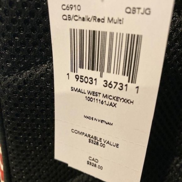 Coach Disney Mickey Mouse Keith Haring Backpack AND Wallet - NWT - Picture 9 of 11